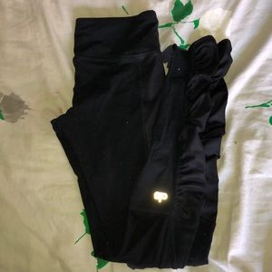 Black cutout leggings